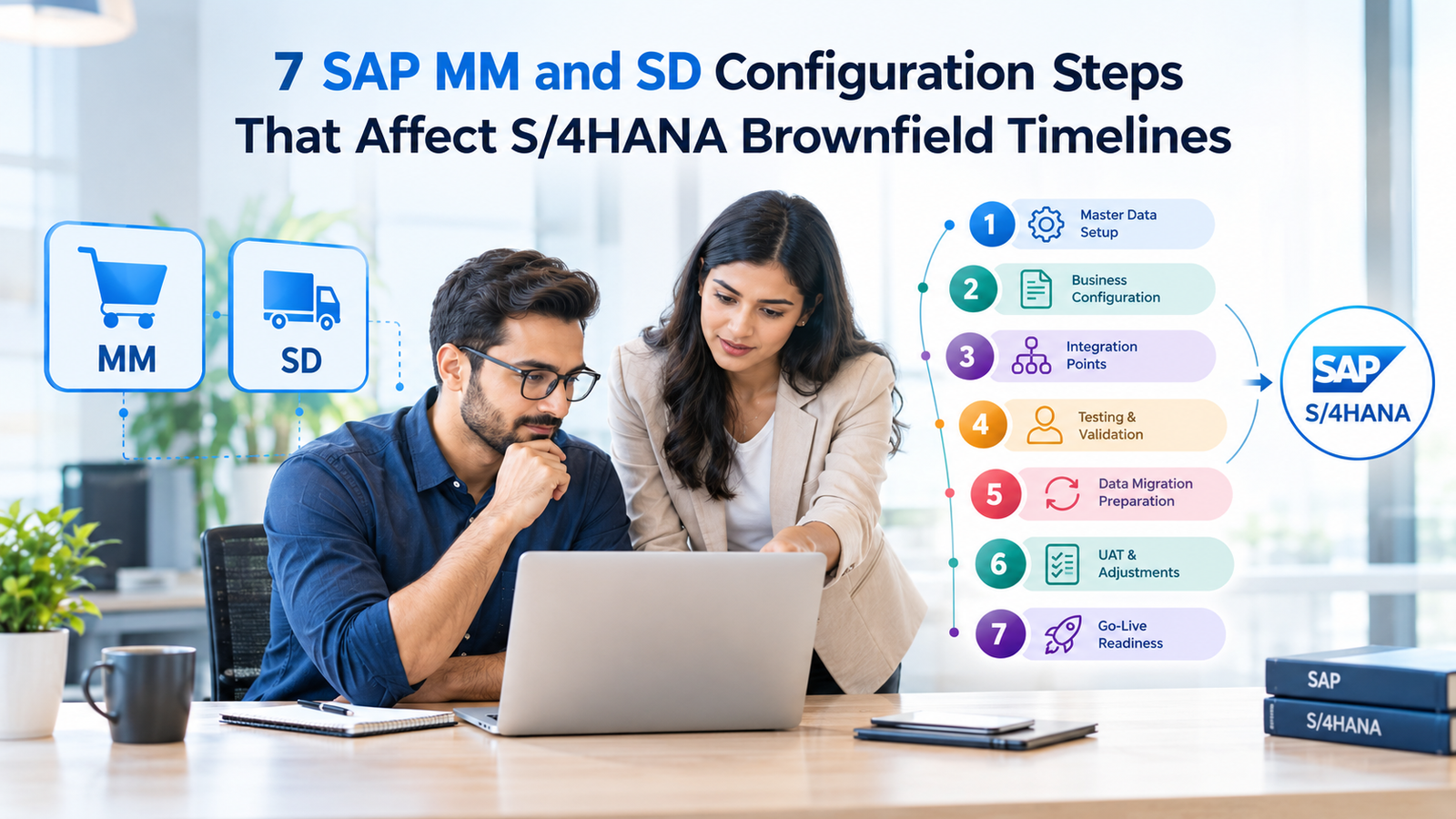 S/4HANA Brownfield Migration: 7 MM and SD Steps
