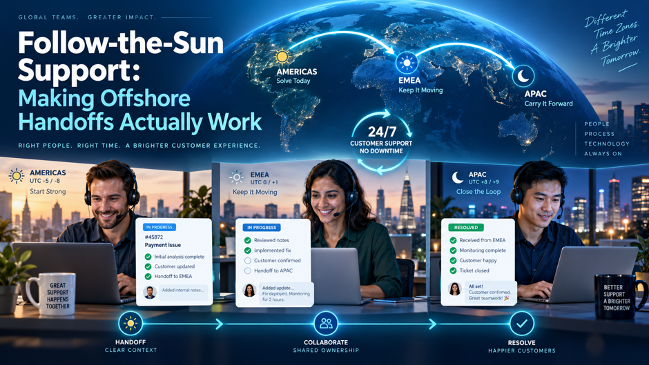 Follow-the-Sun Support: Offshore Handoff Best Practices