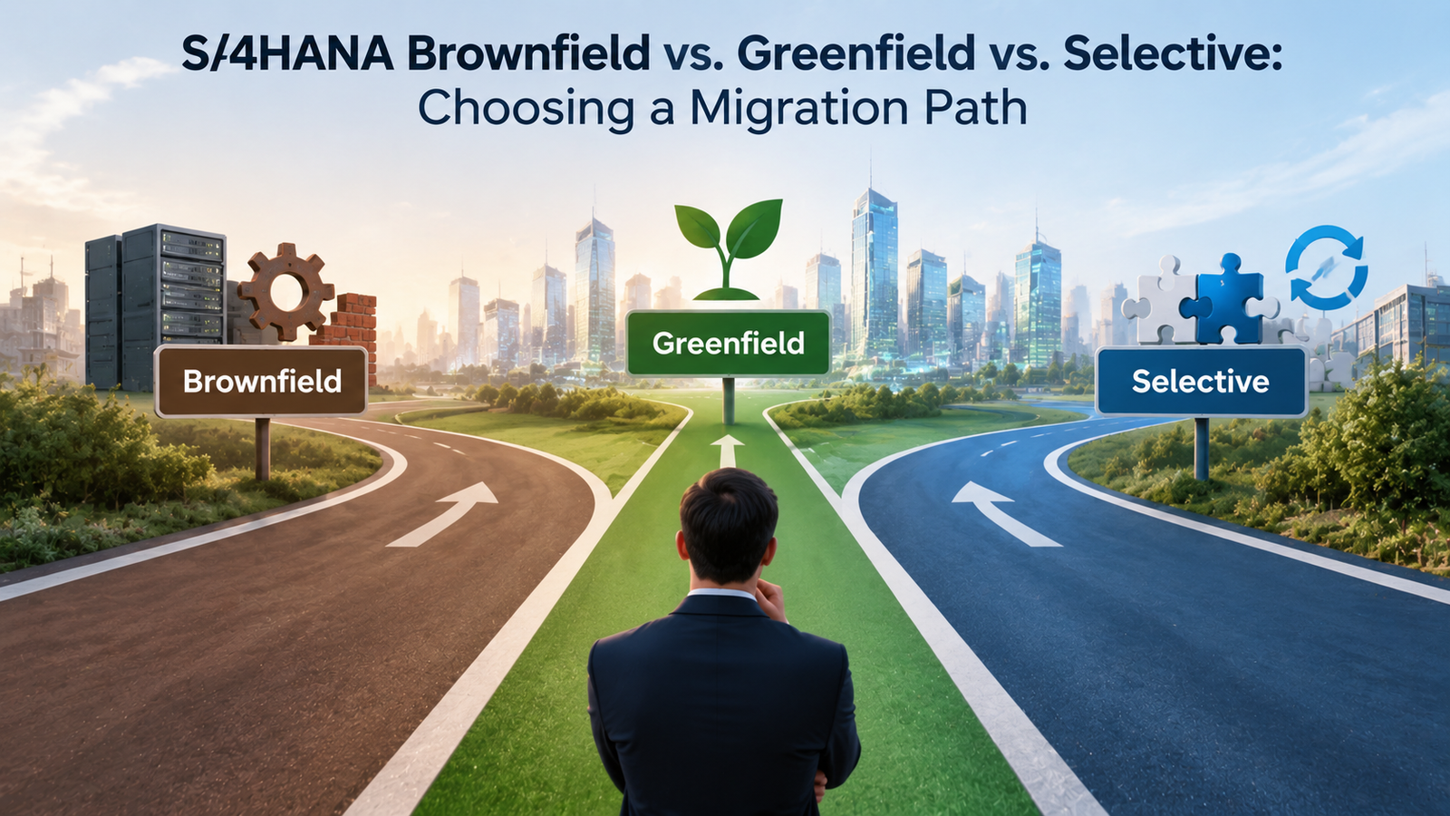 S/4HANA Brownfield vs. Greenfield vs. Selective