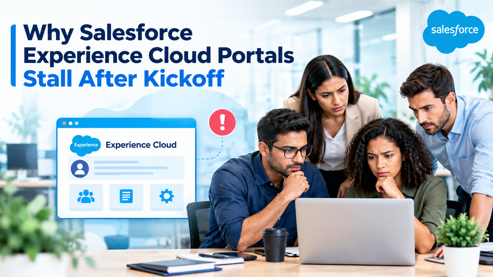 Why Salesforce Experience Cloud Portals Stall After Kickoff