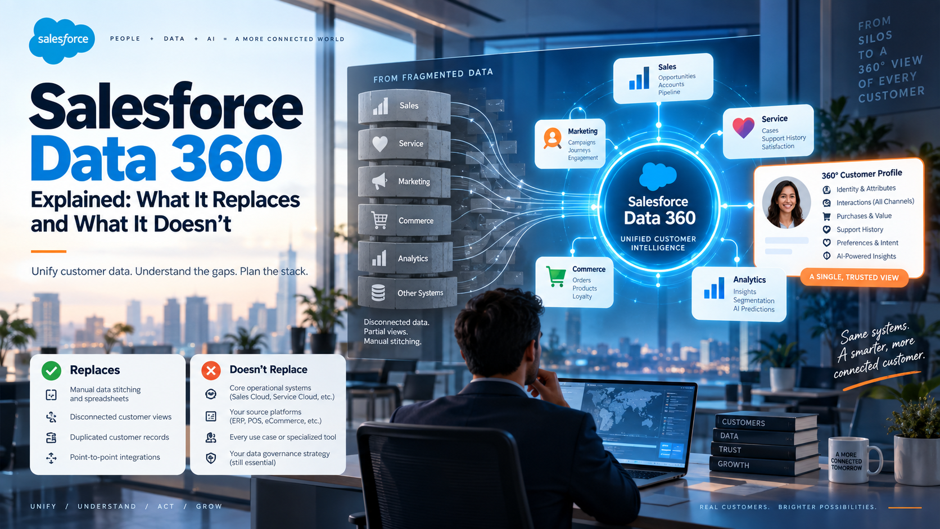 Salesforce Data 360: What It Replaces and What It Doesn't